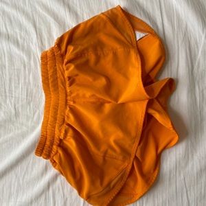 LuluLemon orange shorts